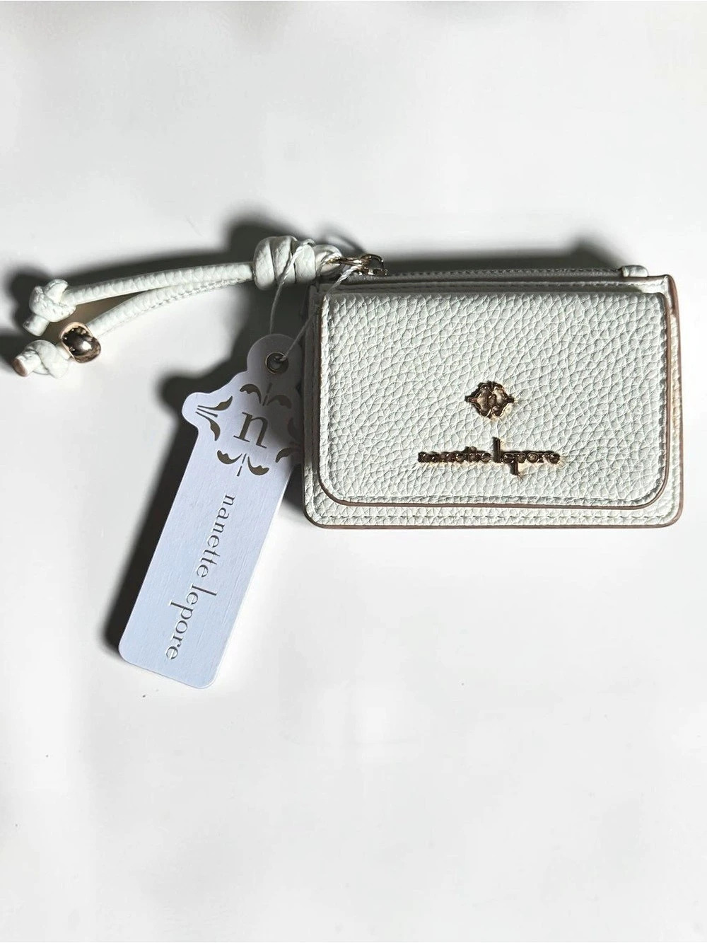 Nanette Lepore Wristlet Wallet in White NWT